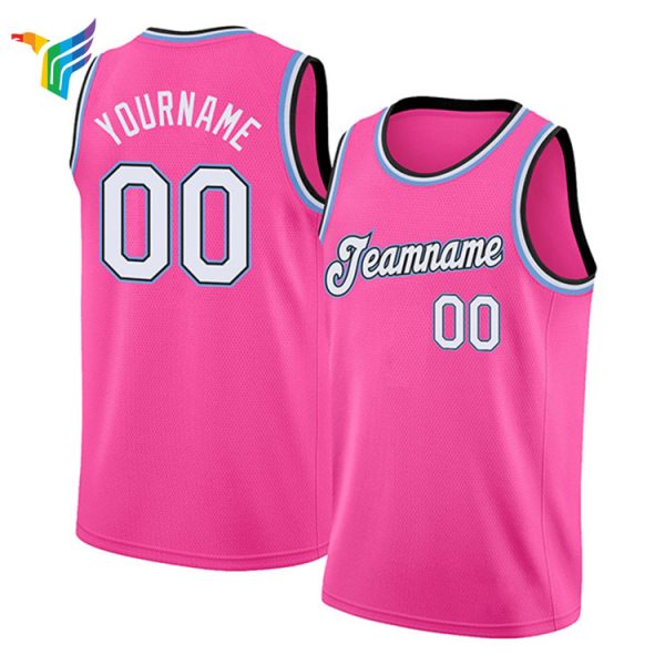 pink color mesh basketball vest