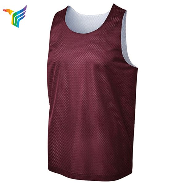 custom design sports basketball vest mesh