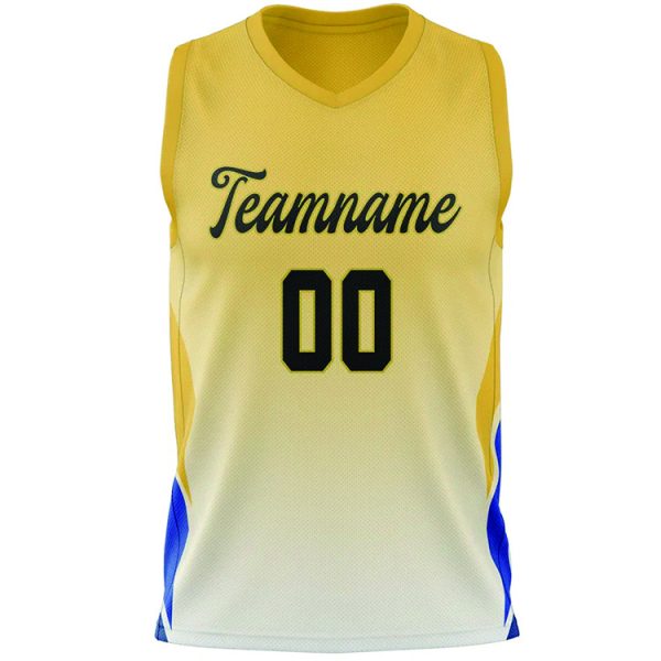 yellow color basketball vest top