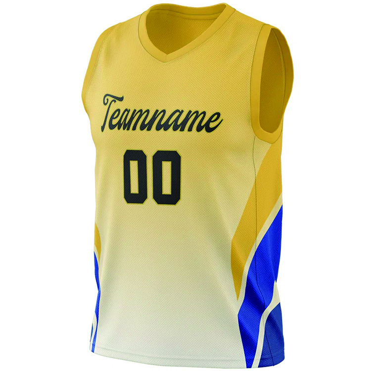 yellow color basketball vest top