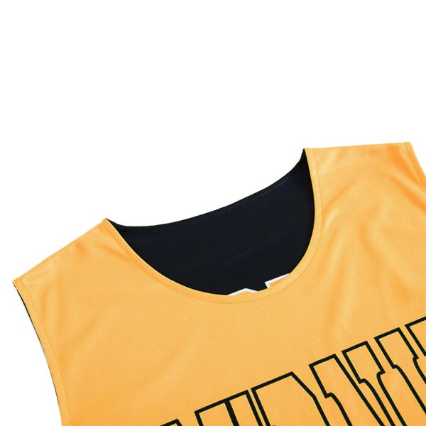 yellow color casual basketball jersey - Image 3